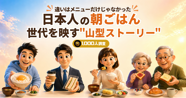 「違いはメニューだけじゃなかった」日本人の朝ごはん、世代を映す