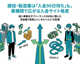 業種間で広がる入金サイト格差