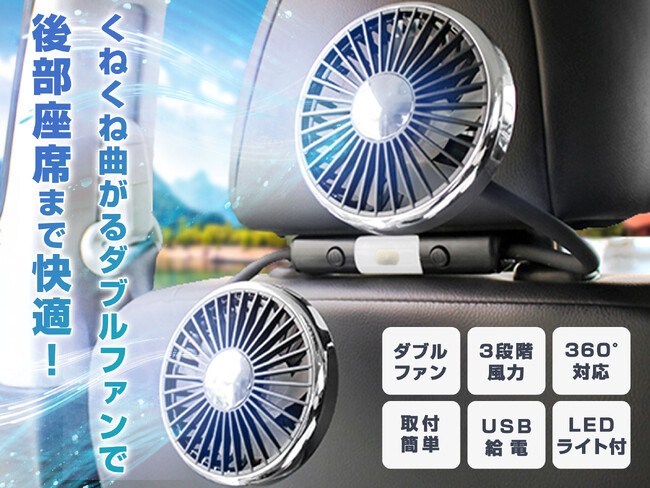 【新発売】昨年、生産が追いつかないほど売れた伝説の車載ファンが「SPEEDER」ブランドで新登場！楽天ランキング3冠の実力派が3色展開＆先行予約開始1週間で早くも注文殺到！
