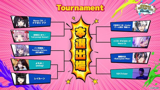 2026年6月13日（土）開催「チャンスを掴め！Capcom Creators JP杯 Round 2」エントリーメンバー公開！