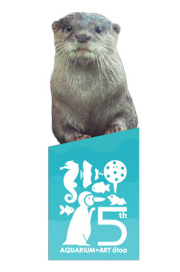 【神戸の港の水族館「アトア」５周年企画】限定500枚！大人気のコツメカワウソが顔を覗かせる限定デザイン「アトア5周年記念チケット」を販売します