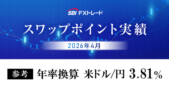 2026年4月のFX取引におけるスワップポイント実績のお知らせ