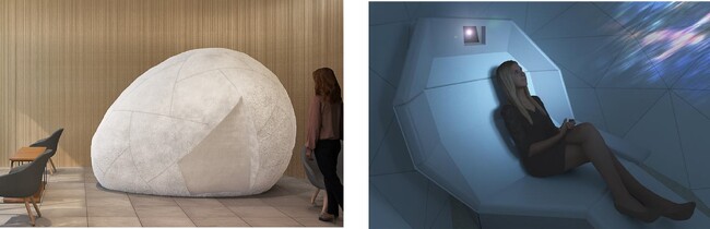 肌と心をうるおす没入型アート体験の新展開『WI-COCOON ～ ART TREAT SPA ～』の小型化を実現