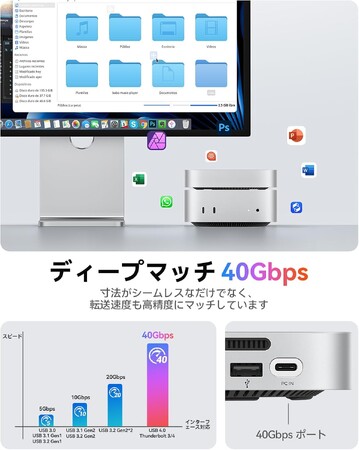 ORICO Minimate｜Mac mini M4専用 SSD拡張＋5-in-1オーディオハブを発表 最大8TB NVMe SSD・40Gbps転送・プロ仕様オーディオ入出力を1台に集約