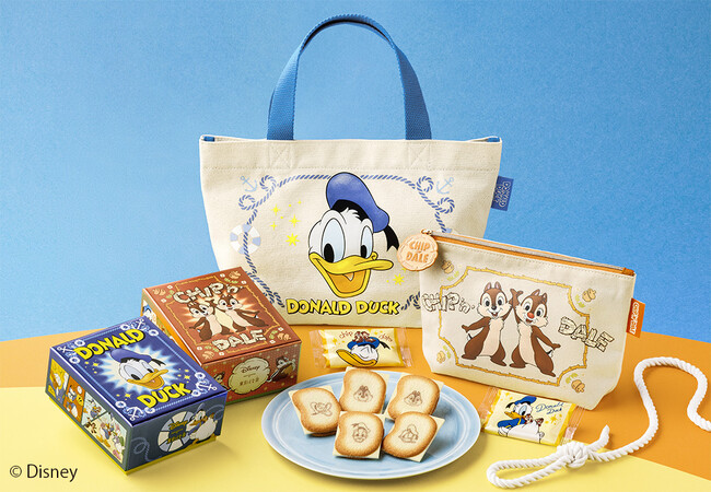 【東京ばな奈】大人気「ドナルドダック」と「チップ＆デール」のスイーツが再び登場！ランチトートバッグやポーチの新作グッズも