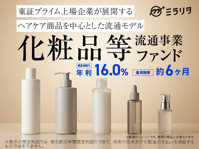 化粧品等流通事業ファンド を公開