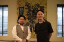 マークパンサーさんと代表取締役の写真 マークパンサーさんと代表取締役の写真