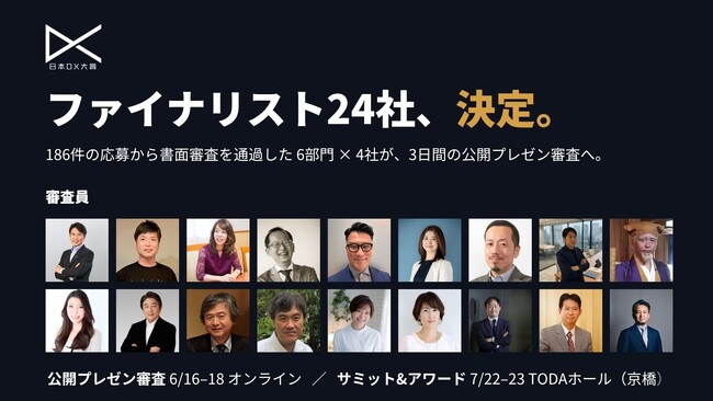 応募総数186件から選出!「日本DX大賞2026」ファイナリスト24社を発表。