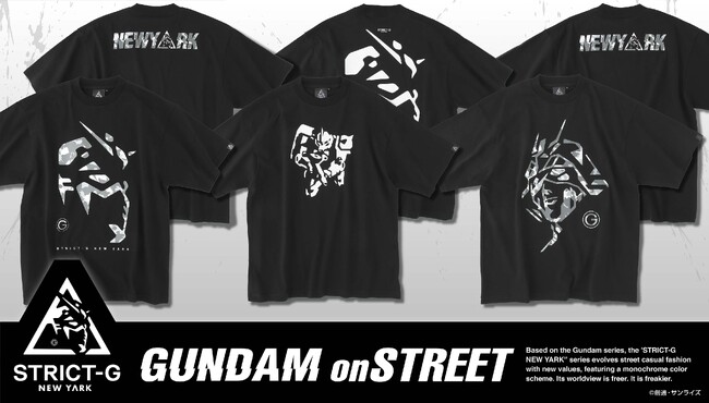 『機動戦士ガンダム』から、ストリートテイストの「STRICT-G NEW YARK」より、新柄Tシャツ3種が登場！