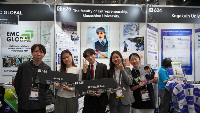【武蔵野大学】初回から連続 アントレプレナーシップ学部の学生が 「SusHi Tech Tokyo 2026」に参加！　～EMC発スタートアップ４社がブース出展、海外企業でISなど多様な体験～