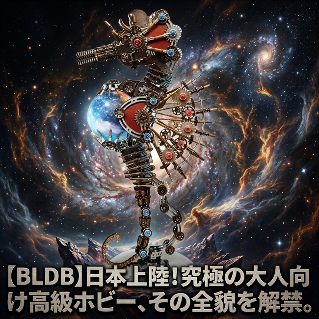 【大人向け高級ホビー】純金属とネジが織りなす精密アート。ブランド「BLDBビルディングブロック」が日本上陸