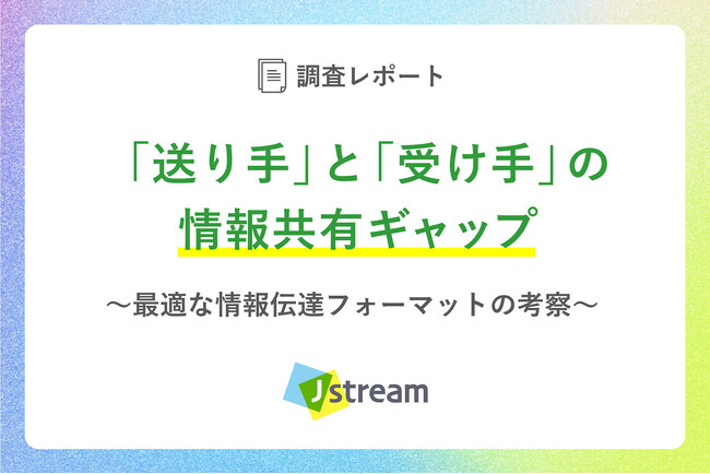 資料共有において「動画のほうが理解しやすく記憶に残る」と受け手の52.5%が回答