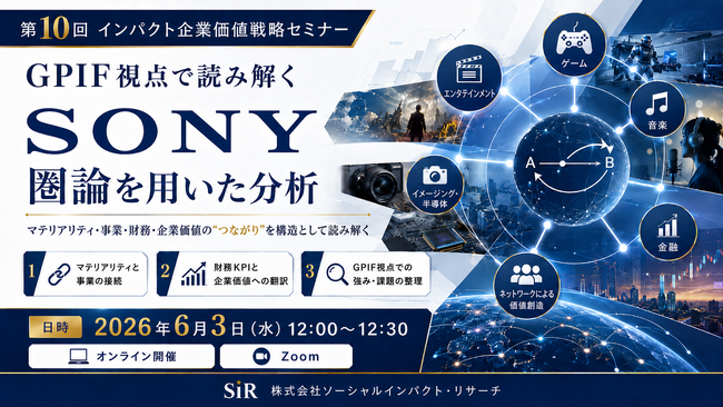 SONYをGPIF視点で読み解く、圏論を用いた企業価値分析―第10回インパクト企業価値戦略セミナーを開催