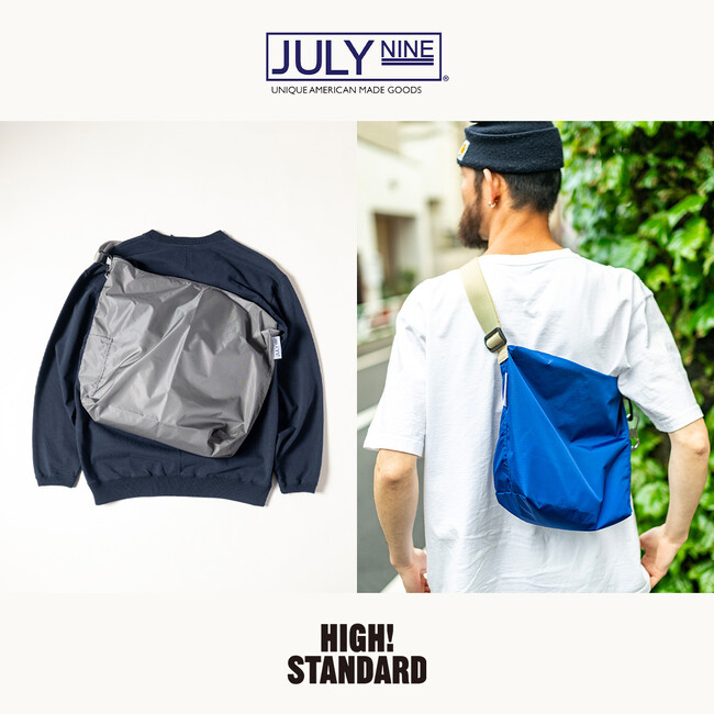 【JULY NINE × HIGH! STANDARD】機能美を追求した別注ショルダーバッグ“BITTY”と“MIDDLE”が登場
