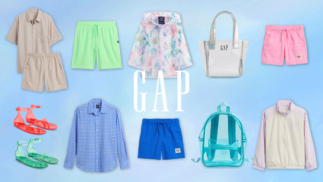 Gap、梅雨シーズンを快適かつスタイリッシュに彩るサマーアイテムを発売中
