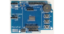 マイクロファン、UNO R3/R4をTRYGEAR化するシールド「UNO-TRYGEAR-STACK」発売!既存の指導書を継承でき基本入出力の装備で演習を効率化 マイクロファン、UNO R3/R4をTRYGEAR化するシールド「UNO-TRYGEAR-STACK」発売!既存の指導書を継承でき基本入出力の装備で演習を効率化