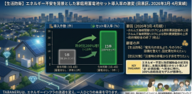 家庭用蓄電池セット導入率の変化 家庭用蓄電池セット導入率の変化