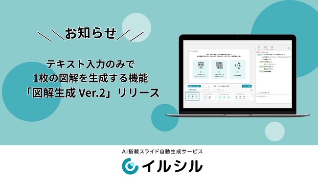 【イルシル】AIがテキスト情報を元に瞬時に1枚の図解を生成する「図解生成」生成時の添付ファイル数が増加