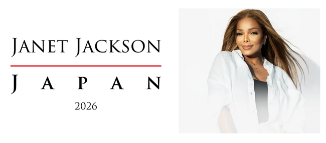 「JANET JACKSON JAPAN 2026」自販機にて、チケット販売と合わせて、グッズの販売も開始決定