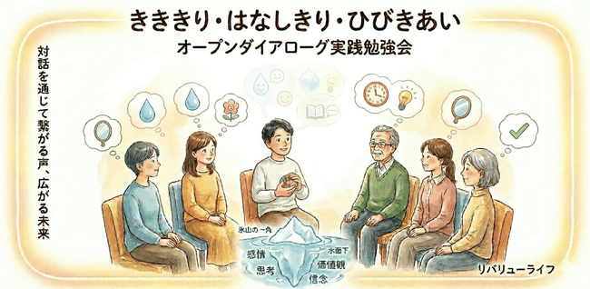 対等・水平な対話の場へ。オープンダイアローグ手法による実践イベント「きききり・はなしきり・ひびきあい」を2026年6月21日（日）に川越市で開催