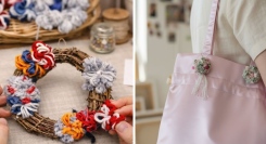着られなくなった服が、パリで“花”になる。岩手県一関市の布リース作家がJapan Expo 2026に出展