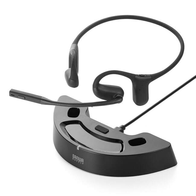 周囲の音が聞こえて安心!充電台付きオープンイヤー型Bluetoothヘッドセットを発売