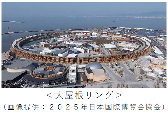 大阪・関西万博会場のシンボル「大屋根リング」が駅のベンチに！阪神なんば線 伝法駅・福駅の新駅舎へ、檜（ひのき）の柱を活用 ～「循環型経済（サーキュラーエコノミー）」を体現し、万博のレガシーを次世代へ～