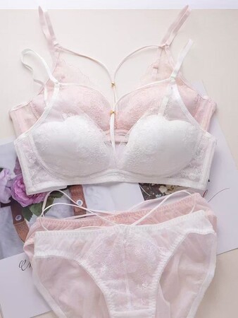 ブラジャー　激安　下着セット　オリジナル生産　　卸販売　下着OEM　　中国義烏縫製工場　ネームタグ入り　刺繍ブラ　可愛い2026年新作販売開始　6月10により　本格展開