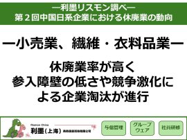 「第2回中国日系企業の休廃業動向レポート」を発表 「第2回中国日系企業の休廃業動向レポート」を発表