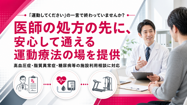 【内科医師との連携に対応】FRACTAL WORKOUT、医師の処方に基づく運動療法コースの提供開始