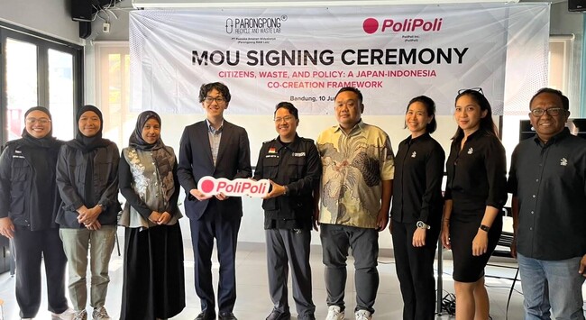 PoliPoli、インドネシアのParongpong RAW Lab社と環境領域の政策共創対話に向けたMOU締結