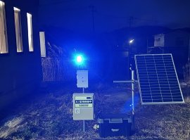 夜間稼働した際のGROXA(R)-A 夜間稼働した際のGROXA(R)-A