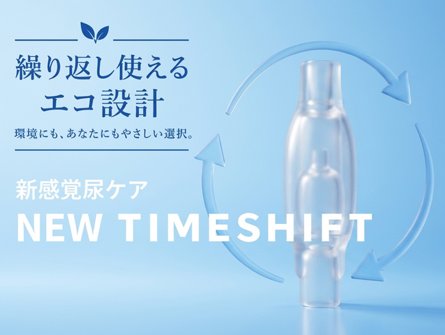 尿を吸収しない尿ケア『タイムシフト（TIMESHIFT）』に繰り返し使える新モデル登場