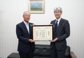 (左)公益社団法人 国土緑化推進機構 沖 修司 副理事長、(右)一般社団法人 ACC 沖田 大 専務理事 (左)公益社団法人 国土緑化推進機構 沖 修司 副理事長、(右)一般社団法人 ACC 沖田 大 専務理事