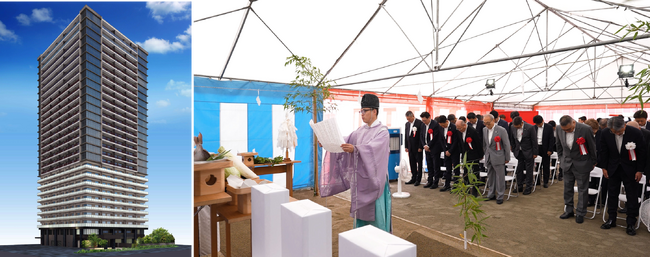 杜の街グレース　第II期開発が始動　岡山中心部の未来を拓く、E棟タワーマンション起工式を開催