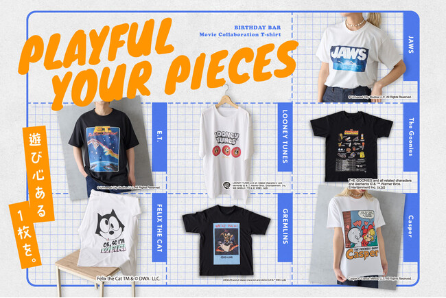 【BIRTHDAY BAR】人気映画作品を取り入れたTシャツコレクションが登場！