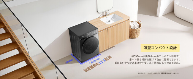 ドラム式洗濯乾燥機 に新色「金属グレー」が登場、人気のホワイトとあわせて2色展開へ