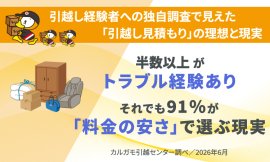引越し経験者への独自調査 引越し経験者への独自調査