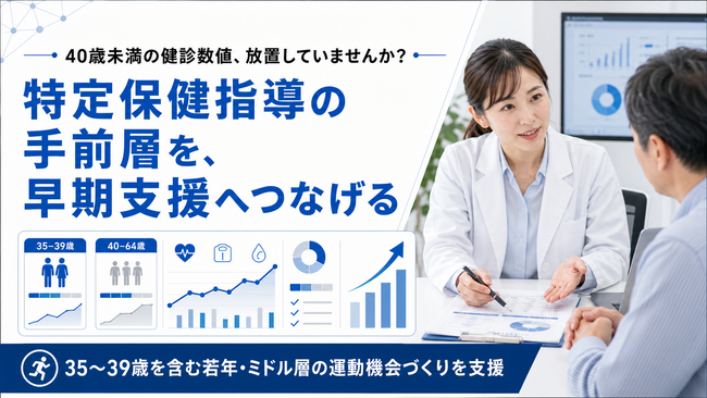 【40歳未満の健診数値対策に対応】フラクタルワークアウト、健康保険組合と連携した特定保健指導の手前層向け支援を開始