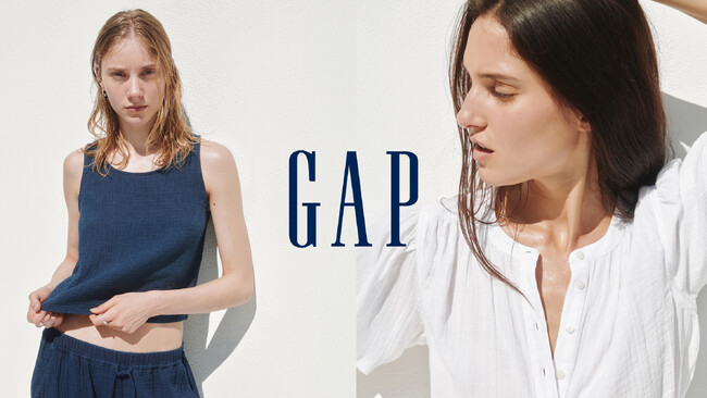 Gap、通気性に優れたコットンガーゼ素材のWomen’sコレクションを発売中