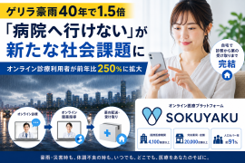 オンライン診療利用者が前年比250%に拡大 オンライン診療利用者が前年比250%に拡大