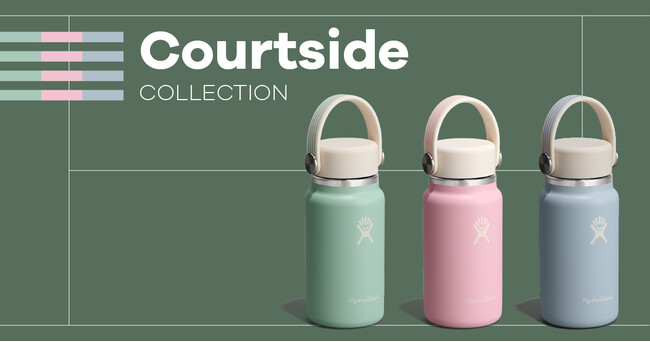 【Hydro Flask(R)(ハイドロフラスク)】テニスシーズンを彩る限定モデル！初夏にぴったりなパステルカラーの「Courtside Collection」が登場