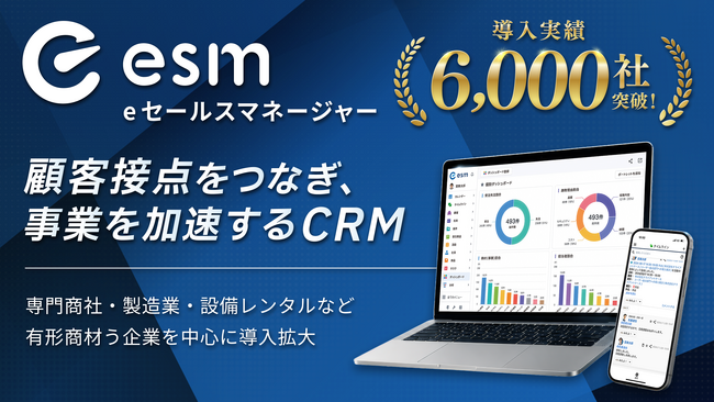 ソフトブレーン、CRM/SFA「esm(eセールスマネージャー)」の導入実績が6,000社を突破