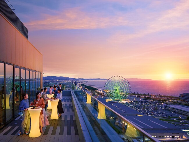【OMO関西空港】夕陽100選の大阪湾を望む絶景テラスで乾杯!「よなよなご近所ビアガーデン」初開催