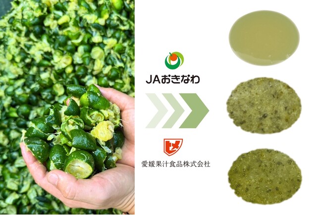 【沖縄×愛媛】廃棄されていたシークヮーサー果皮を新素材へ！「愛媛果汁食品」が“苦味抑制と香り保持”を実現し、沖縄農産物の新たな価値を創出。沖縄らしい菓子・土産の可能性を拡大！