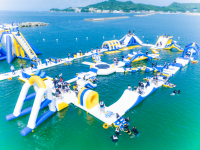 関西最大級の海上アスレチック「AQuaLooP」がパワーアップ！7月4日(土) 片男波海水浴場に今夏もオープン！