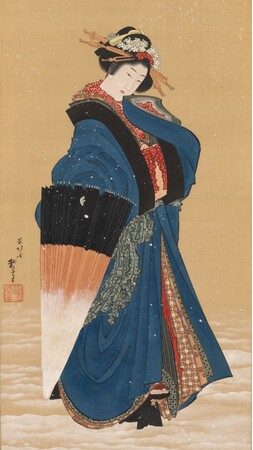 7月18日（土）から、小樽芸術村「浮世絵美術館」にて葛飾北斎「雪中美人図」を一般公開