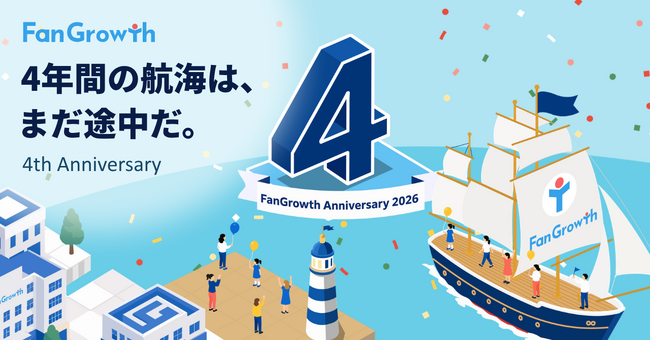 「FanGrowth（ファングロース）」、サービス開始4周年を記念した特設ページ公開・記念イベントを開催