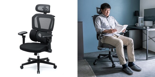 3Dゾーンランバーサポートを採用して、欲しい機能をすべて取り入れたメッシュチェアを発売