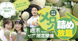 御中元シーズン目前！6月下旬から今が旬のメロンの詰め放題やメロンを贅沢に使用したスイーツを期間限定で提供開始！